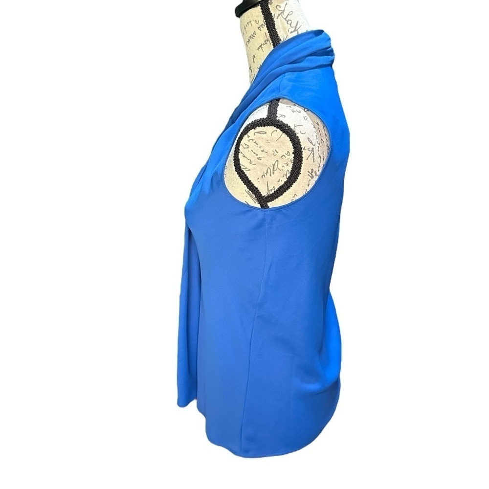 Anne Klein Sleeveless Royal Blue Blouse Size 2 NWT - Picture 3 of 5